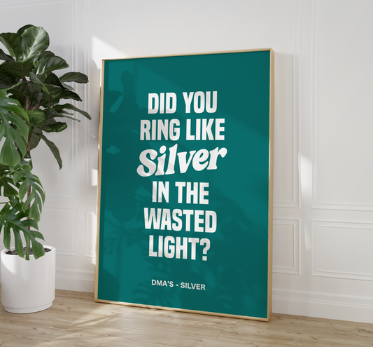 Did you ring like Silver in the wasted light?