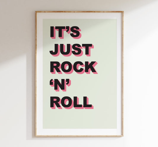 Oasis Art Print - Rock 'n' Roll Star