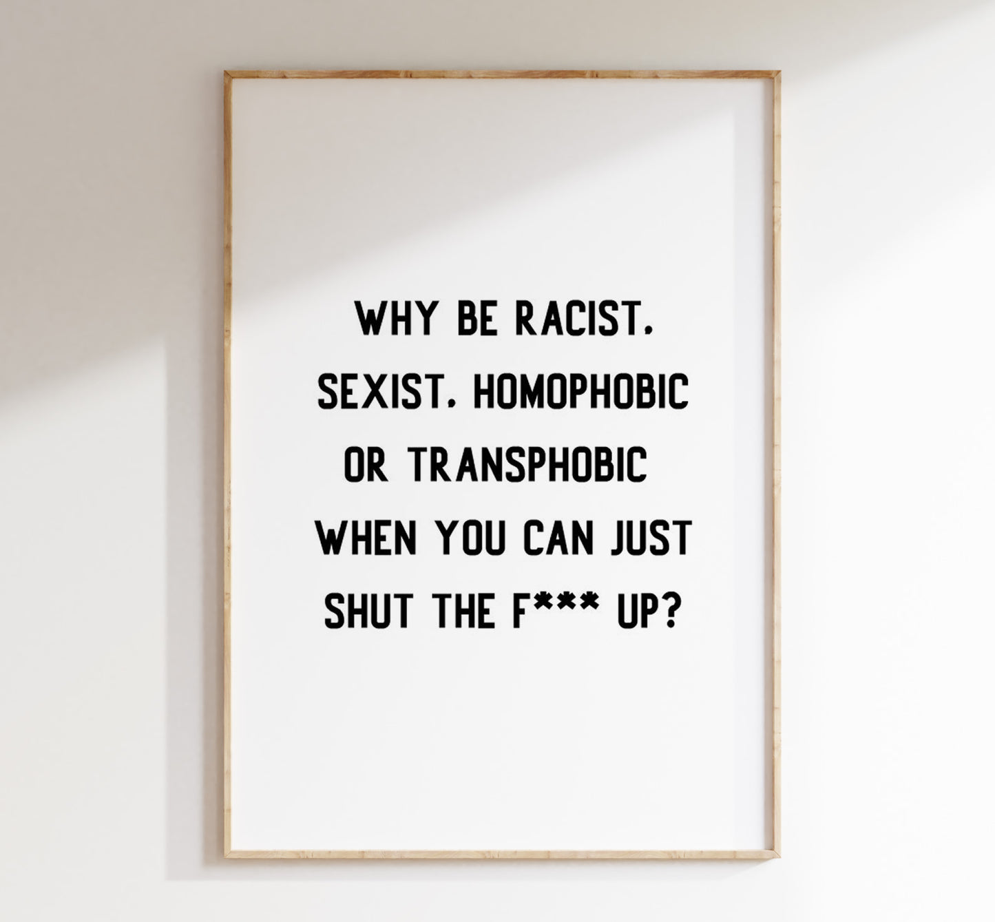 Equality Quote Wall Art