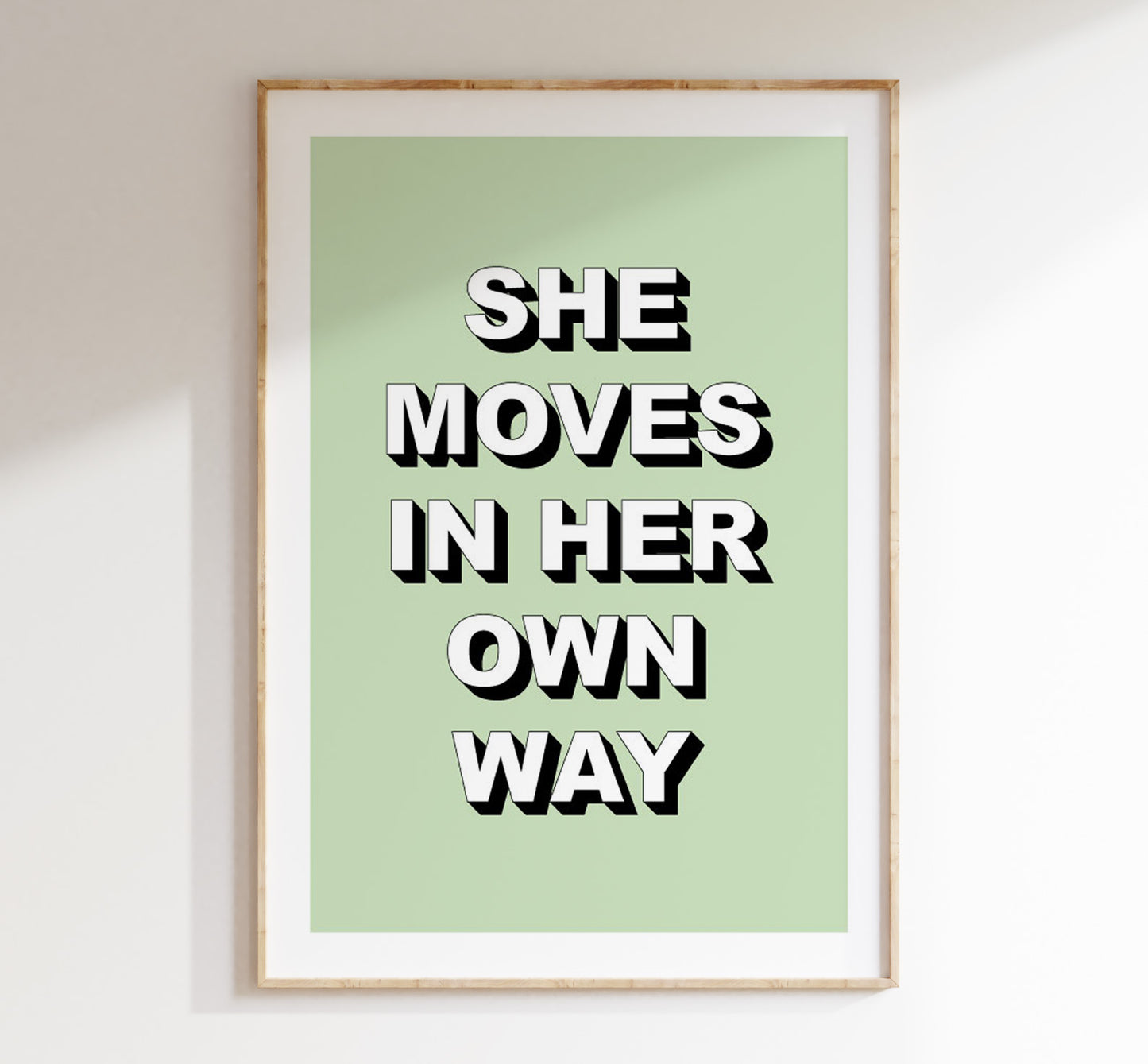 She moves in her own way