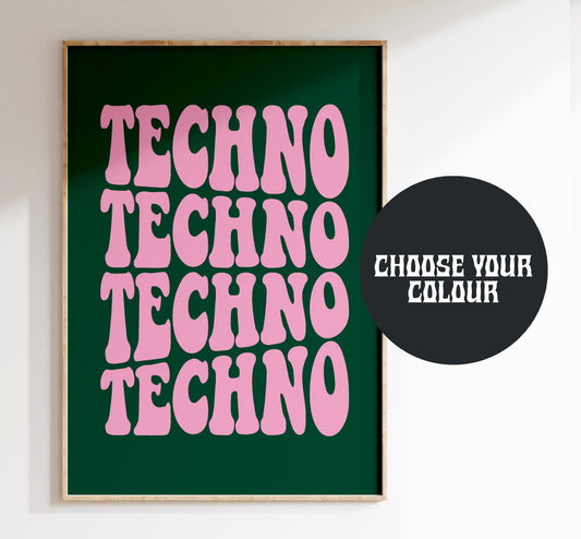 Techno Green and Pink