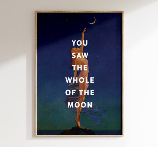 You saw the whole of the Moon